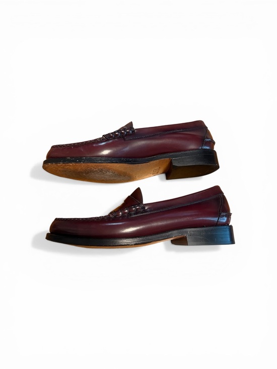 Johnston & Murphy Burgundy Leather Penny Loafers